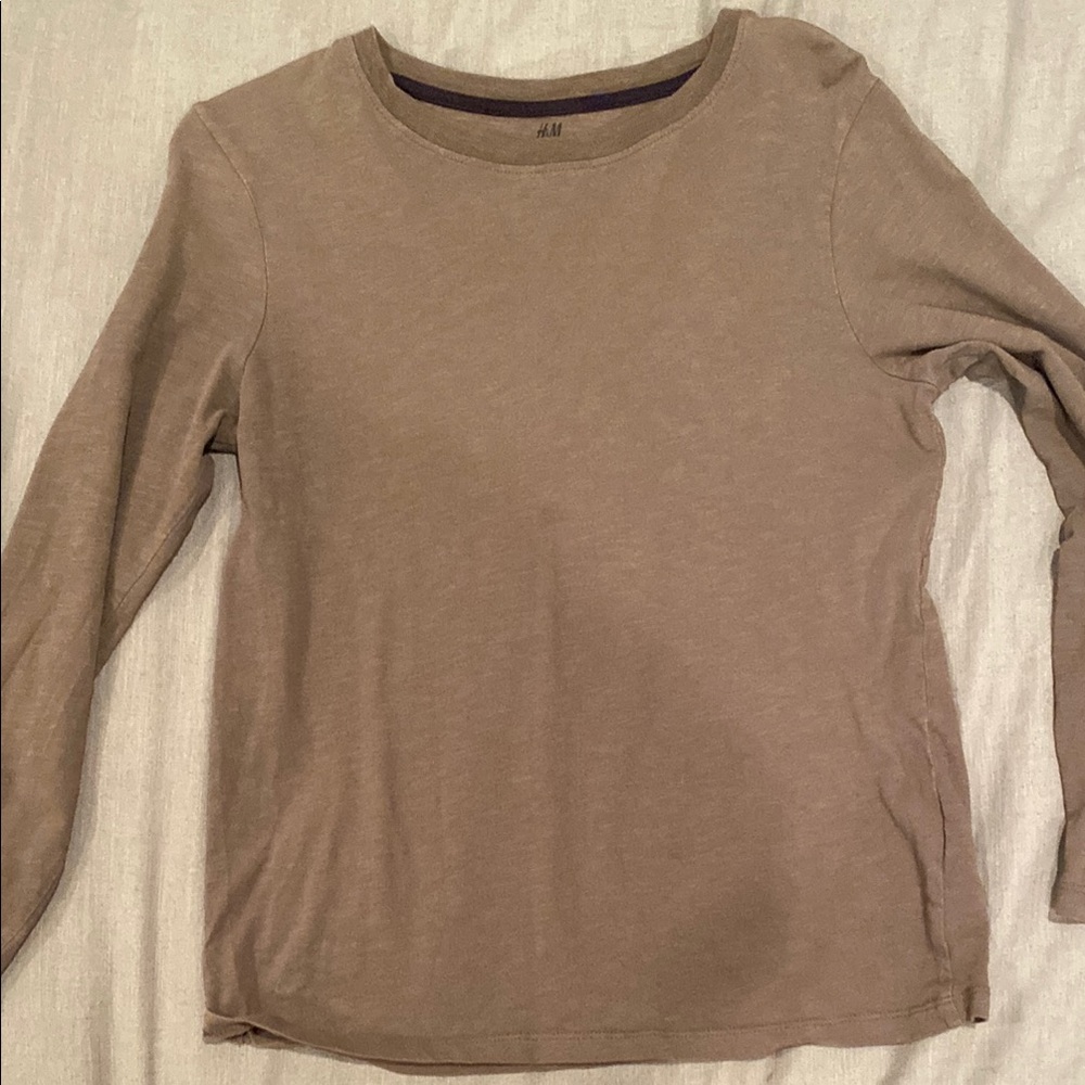 H&M Women's Tan Long Sleeve Top